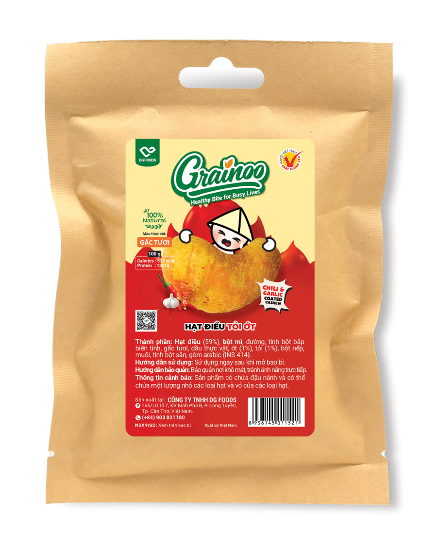 Hạt điều tỏi ớt 38g